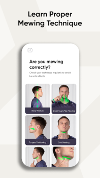 Herunterladen Mewing Coach - Face Exercises Gesundheit & Fitness für Android Bildschirmfoto 4