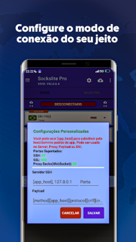 Herunterladen Sockslite Pro - (SSH|SSL|WS) Werkzeuge für Android Bildschirmfoto 3