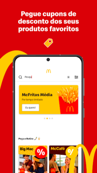 Herunterladen McDonald’s: Cupons e Delivery Essen & Trinken für Android Bildschirmfoto 4
