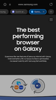 Herunterladen Samsung Internet Browser Beta Kommunikation für Android Bildschirmfoto 2