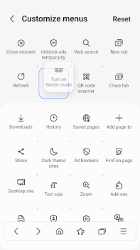 Herunterladen Samsung Internet Browser Beta Kommunikation für Android Bildschirmfoto 5