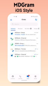 Herunterladen MDGram Messenger Kommunikation für Android Bildschirmfoto 3