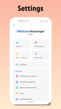 Herunterladen MDGram Messenger Kommunikation für Android Bildschirmfoto 5