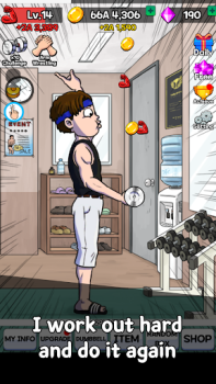 Herunterladen Arm Wrestling Clicker Simulatoren für Android Bildschirmfoto 4
