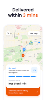 Herunterladen Manna Drone Delivery Essen & Trinken für Android Bildschirmfoto 4