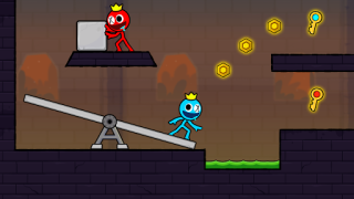 Herunterladen Red and Blue Stick: Animation Abenteuer für Android Bildschirmfoto 2