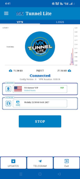 Herunterladen MX Tunnel Lite - Super Fast Werkzeuge für Android Bildschirmfoto 3