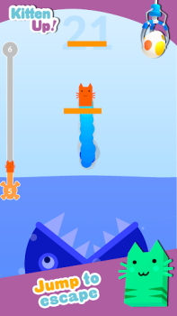 Herunterladen Kitten Up! Jump & Claw Games Arkade für Android Bildschirmfoto 3