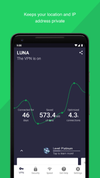 Herunterladen Luna VPN Werkzeuge für Android Bildschirmfoto 3