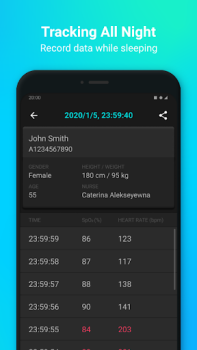 Herunterladen View Tracker (Oximeter) Medizin für Android Bildschirmfoto 2
