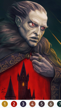 Herunterladen Vampire Paint by Number Brettspiele für Android Bildschirmfoto 4