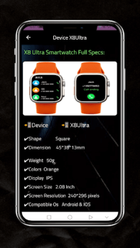 Herunterladen X8 Ultra - Smart Watch  Review Lebensstil für Android Bildschirmfoto 4