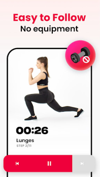 Herunterladen JustFit: Faules Training Gesundheit & Fitness für Android Bildschirmfoto 3