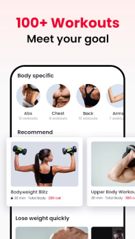 Herunterladen JustFit: Faules Training Gesundheit & Fitness für Android Bildschirmfoto 4