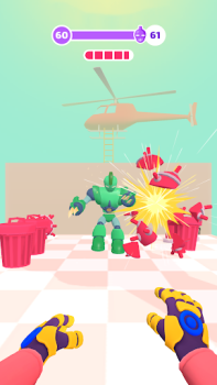 Herunterladen Ropy Hero 3D Action-Abenteuer Aktion für Android Bildschirmfoto 4
