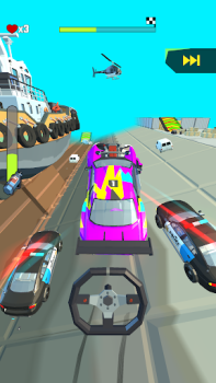 Herunterladen Crazy Rush 3D - Autofahren Rennen für Android Bildschirmfoto 2