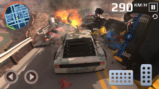 Herunterladen Grand Canyon Auto Crash Game Rennen für Android Bildschirmfoto 6