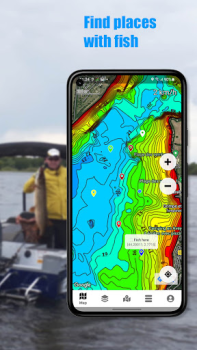 Herunterladen Dap Drift - fishing depth maps Karten & Navigation für Android Bildschirmfoto 2