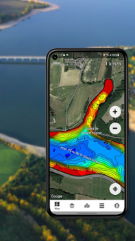 Herunterladen Dap Drift - fishing depth maps Karten & Navigation für Android Bildschirmfoto 3