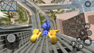 Herunterladen Blue Hero Rope Game Aktion für Android Bildschirmfoto 3