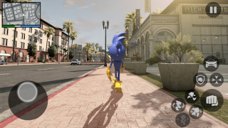 Herunterladen Blue Hero Rope Game Aktion für Android Bildschirmfoto 4