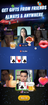 Herunterladen PokerGaga: Texas Holdem Poker Kartenspiele für Android Bildschirmfoto 2