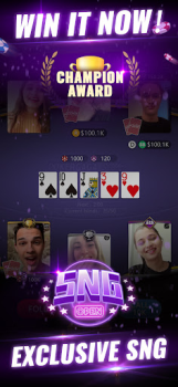 Herunterladen PokerGaga: Texas Holdem Poker Kartenspiele für Android Bildschirmfoto 3