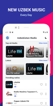 Herunterladen Uzbek Radio: O'zbekiston FM Musik und Audio für Android Bildschirmfoto 3