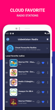 Herunterladen Uzbek Radio: O'zbekiston FM Musik und Audio für Android Bildschirmfoto 5