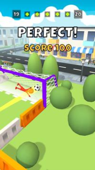Herunterladen Crazy Kick! Fun Football game Arkade für Android Bildschirmfoto 2