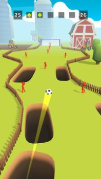 Herunterladen Crazy Kick! Fun Football game Arkade für Android Bildschirmfoto 3
