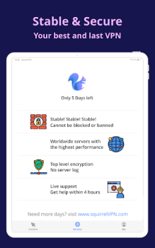 Herunterladen SquirrelVPN Wirtschaft für Android Bildschirmfoto 6