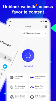 Herunterladen Private VPN - Proxy Browser Arbeit für Android Bildschirmfoto 2