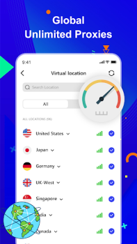Herunterladen Private VPN - Proxy Browser Arbeit für Android Bildschirmfoto 5