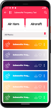 Herunterladen Subwoofer -Frequenztest Musik und Audio für Android Bildschirmfoto 2