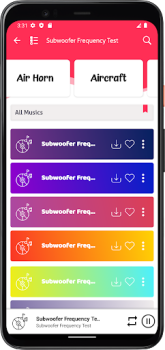 Herunterladen Subwoofer -Frequenztest Musik und Audio für Android Bildschirmfoto 5
