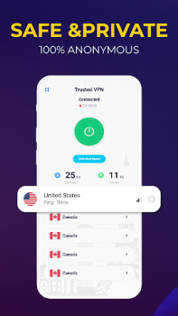 Herunterladen Trusted VPN: VPN Proxy Werkzeuge für Android Bildschirmfoto 3