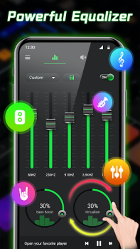 Herunterladen Equalizer-Bass Booster & Musik Musik und Audio für Android Bildschirmfoto 2