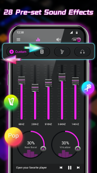 Herunterladen Equalizer-Bass Booster & Musik Musik und Audio für Android Bildschirmfoto 6