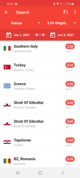 Herunterladen My Earthquake Alerts - Map Wetter für Android Bildschirmfoto 2