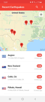 Herunterladen My Earthquake Alerts - Map Wetter für Android Bildschirmfoto 4