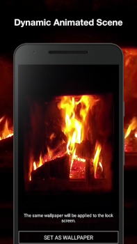 Herunterladen Kamin Animierte Tapete Personalisierung für Android Bildschirmfoto 2
