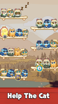 Herunterladen Cat Sort Puzzle: Cute Pet Game Gelegentlich für Android Bildschirmfoto 4