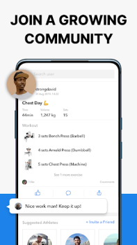 Herunterladen Hevy - Gym & Trainingstagebuch Gesundheit & Fitness für Android Bildschirmfoto 5