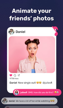 Herunterladen Mimic - AI Photo Face Animator Unterhaltung für Android Bildschirmfoto 4