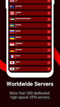 Herunterladen TATAL VPN proxy app Werkzeuge für Android Bildschirmfoto 3