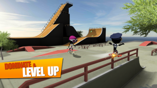 Herunterladen Stickman Skate Battle Sport Spiele für Android Bildschirmfoto 2