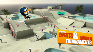 Herunterladen Stickman Skate Battle Sport Spiele für Android Bildschirmfoto 4