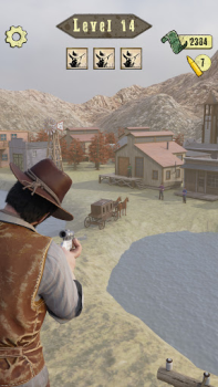 Herunterladen Wild West Sniper: Cowboy War Aktion für Android Bildschirmfoto 3