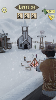 Herunterladen Wild West Sniper: Cowboy War Aktion für Android Bildschirmfoto 4